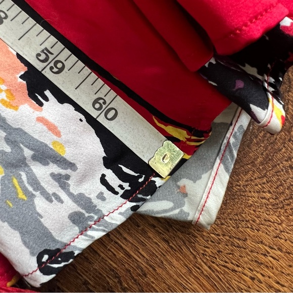 Patrizia Guidi Floral & Red Gown – Size 42 (US 6) - Picture 13 of 13